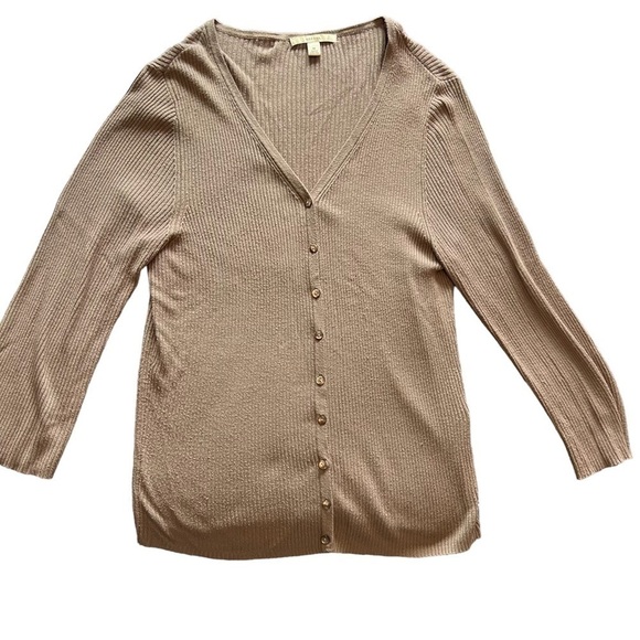 Merona Tan Sweater with Buttons - Picture 5 of 5